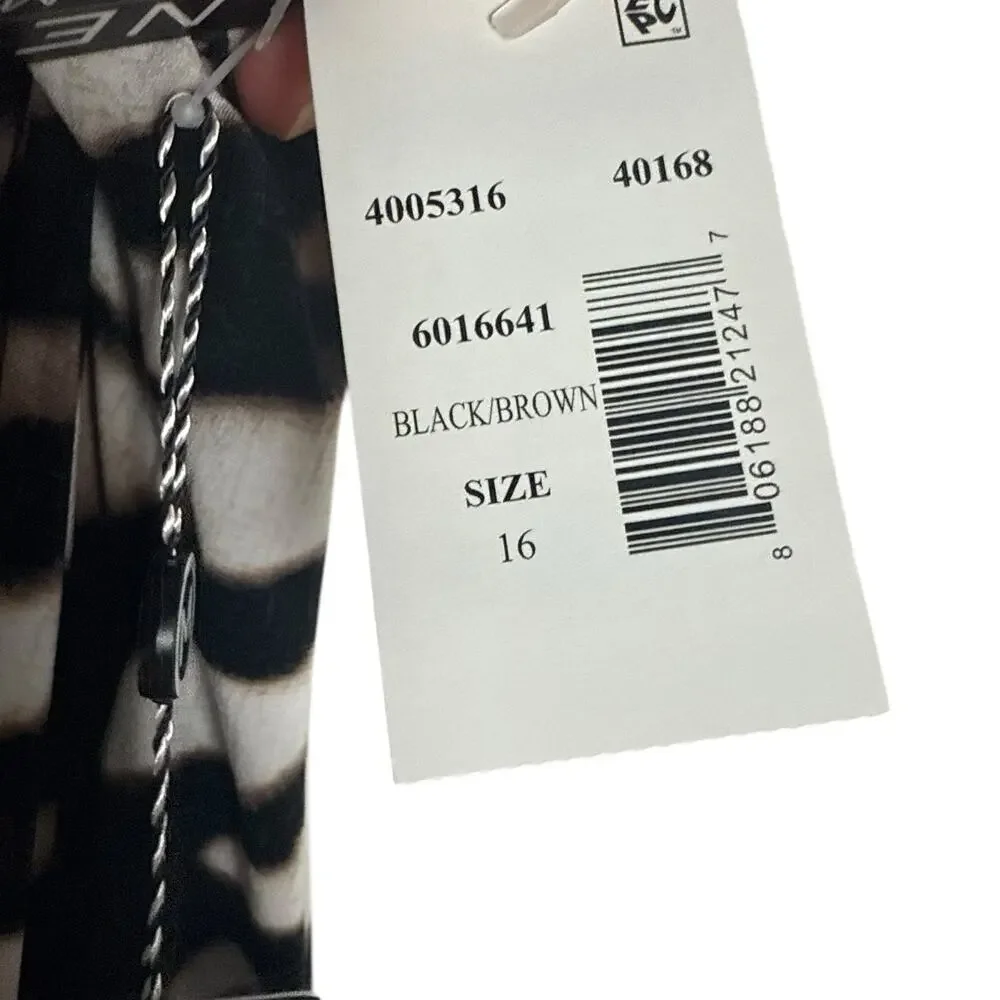 Magicsuit Amal Animal Print One Shoulder Swim Dress in Zimbabwe Size 16 - Picture 10 of 11